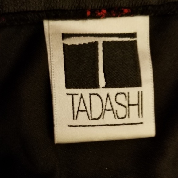 Tadashi Shoji Black With Red Polka Dots Vintage Ruffled Dress - Picture 4 of 4